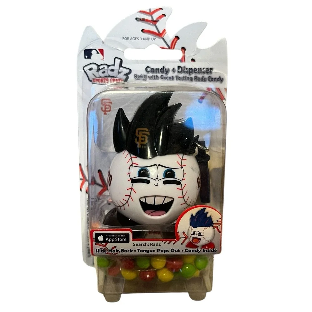 San Francisco Giants MLB Radz Figure Keychain Clip Candy Dispenser 3 in 1 Sealed